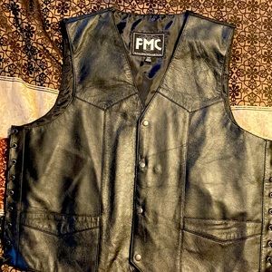 Leather Vest Mens
